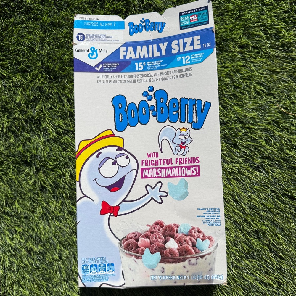Empty Kaws x General Mills Boo Berry box special limited exclusive edition targe